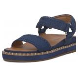 SZ 7 LUCKY BRAND ULLANIAH PLATFORM ANKLE STRAP SAN