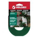 1/2 IN. X 30 FT. HOOK AND LOOP GREEN GARLAND TIE (