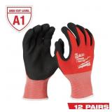 X-LARGE RED NITRILE LEVEL 1 CUT RESISTANT DIPPED W