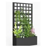 SHOP OUTSUNNY 24 IN. BLACK GALVANIZED STEEL RAISED