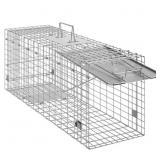LIVE ANIMAL CAGE TRAP 31 IN. X 10 IN. X 12 IN. HUM