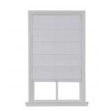 CORDLESS BLACKOUT FABRIC ROMAN SHADE 35X64 WHITE