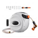 1/2 IN. DIA X 100 FT., RETRACTABLE GARDEN HOSE REE