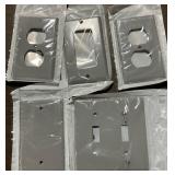 1 LOT OF 20 MIXED GRAY BLANK PLASTIC STANDARD WALL