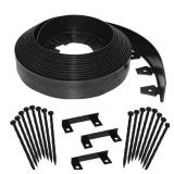TALL WALL 60 FT. X 2.5 IN. BLACK PLASTIC NO-DIG LA