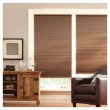 $108 MOCHA 9/16 IN. CORDLESS BLACKOUT FABRIC CELLU