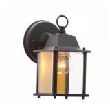 HAMPTON BAY 8.19 IN. BLACK DECORATIVE HARDWIRED OU