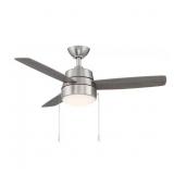 CAPRICE 44 IN. INTEGRATED LED INDOOR BRUSHED NICKE