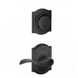 SCHLAGE ACCENT AGED BRONZE SINGLE CYLINDER DEADBOL