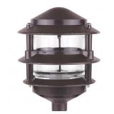 1 LOT OF 2-75-WATT LINE VOLTAGE BRONZE PATH LIGHT