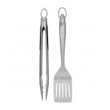 2-PIECE STYLE STAINLESS STEEL GRILL TOOL SET
