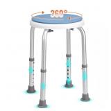 SHOWER CHAIR 360-DEGREE SWIVEL ADJUSTABLE HEIGHT N