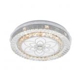 19.68 IN. GOLD MODERN CRYSTAL DIMMABLE FLUSH MOUNT