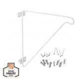 1 LOT OF 8-FIXED ARM STEEL CLOSET ROD SUPPORT BRAC