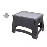SOLID PLASTIC 1-STEP STEP STOOL, 300 LBS. LOAD CAP