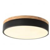 11.81 IN. 1-LIGHT MODERN ROUND BLACK SELECTABLE LE