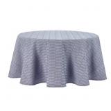 HONEYCOMB MODERN FARMHOUSE 70 IN. ROUND BLUE COTTO