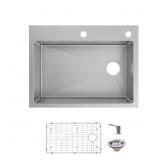 $200 TIGHT RADIUS 30 IN. DROP-IN SINGLE BOWL 18 GA