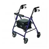 ALUMINUM LIGHTWEIGHT FOLDING 4-WHEEL ROLLATOR IN P