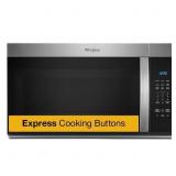 $198 WHIRLPOOL 30 IN. 1.7 CU. FT. OVER-THE-RANGE M