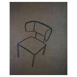 1 LOT (2) RED CHAIRS