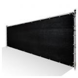 6 FT. X 7 FT. BLACK PRIVACY FENCE SCREEN HDPE MESH