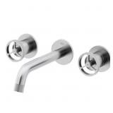 $120 CASS TWO HANDLE WALL MOUNT BATHROOM FAUCET IN