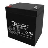 MIGHTY MAX BATTERY 12 VOLT 5 AH, F1 TERMINAL, RECH
