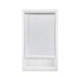 WHITE CORDLESS ROOM DARKENING ECO MINI BLINDS WITH
