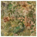 1 LOT OF 2-VINTAGE FLORAL PEACOCK MULTICOLORED NON