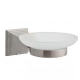 EXHIBIT WALL-MOUNTED SOAP DISH IN BRUSHED NICKEL
