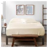 4-PIECE IVORY SOLID 300 THREAD COUNT QUEEN SHEET S