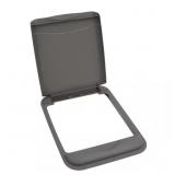 1 LOT OF 2-50 QT. TRASH CAN REPLACEMENT LID, GRAY