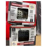 1 LOT (2) EVERBILT SHOWER DRAIN COVER BRUSHED NICK