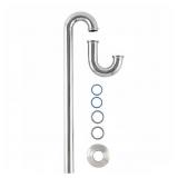 1-1/4IN. 24-GAUGE CHROME-PLATED BRASS SINK DRAIN S
