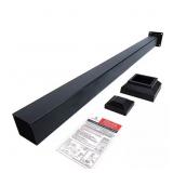 3 IN. X 3 IN. X 42 IN. BLACK POWDER COATED ALUMINU