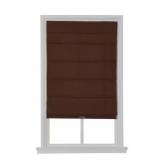 CORDLESS BLACKOUT FABRIC ROMAN SHADE 36X64 CHOCOLA