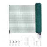 SKYSHALO TEMPORARY FENCE WITH POSTS, 98.4 FT. L X
