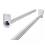 DESIGN HOUSE ADJUSTABLE CLOSET ROD, STEEL 48 IN. T