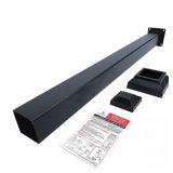 3 IN. X 3 IN. X 36 IN. BLACK POWDER COATED ALUMINU