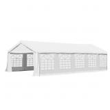 $584 16 FT. X 32 FT. X 9.2 FT. WHITE ROOF PE CARPO