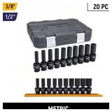 $255 20-PIECE METRIC 3/8 IN. AND 1/2 IN. DRIVE 6-P
