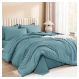 LITANIKA FULL COMFORTER SET WITH SHEETS - 7 PIECES