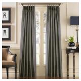 CURTAINWORKS MARQUEE FAUX SILK PINCH PLEAT CURTAIN