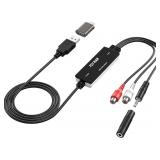 USB 2.0 AUDIO GRABBER WITH USB-C ADAPTER ? ANALOG