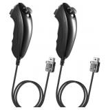 KIWITATA 2-PACK WIRED NUNCHUK CONTROLLERS JOYSTICK