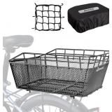 RAYMACE BIKE BASKET REAR WITH CARGO NET AND WATERP