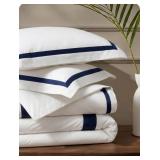 BEDSURE PUREWOVEN 100% COTTON PERCALE DUVET COVER