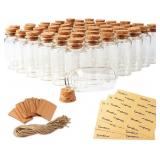 AERWO 32PCS 40ML SMALL GLASS BOTTLES WITH CORK LID