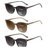 LADEESSE 3 PACK BIFOCAL READER SUNGLASSES FOR WOME